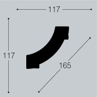 Угловой элемент молдинга Bello Deco М15У1 00-00105121 117x117x20 мм — фото 5, Молдинги