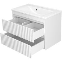 Товар: Тумба с раковиной Brevita Balaton 80 УТ000014506 подвесная Белая матовая - фото 4 Тумба с раковиной Brevita Balaton 80 УТ000014506 подвесная Белая матовая — фото 4, Мебель для ванной