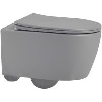 Унитаз Abber Bequem AC1104MG подвесной Серый матовый с сиденьем Микролифт — фото 1, Подвесные унитазы