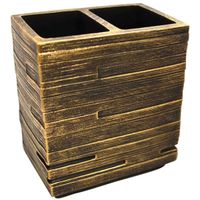 Стакан для зубных щеток Ridder Brick 22150248 Бронзовый — фото 1, Стаканы для зубных щеток