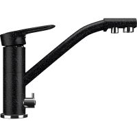 Смеситель для кухни Ulgran Classic U-010-308 Черный — фото 1, Смесители