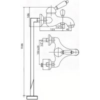 Товар: Смеситель для ванны Cezares Elite ELITE-VDPM-02-Nc Бронза - фото 2 Смеситель для ванны Cezares Elite ELITE-VDPM-02-Nc Бронза — фото 2, Смесители