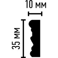 Молдинг гибкий Decomaster DT 9080FL 2400x35x10 мм — фото 2, Молдинги