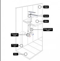 Смеситель для раковины Gappo G39 G1039 Хром — фото 12, Смесители для раковины