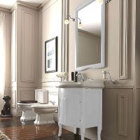 Товар: Тумба под раковину Kerasan Retro 60 735130 Белая матовая - фото 2 Тумба под раковину Kerasan Retro 60 735130 Белая матовая — фото 2, Мебель для ванной