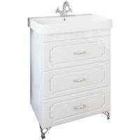 Тумба под раковину Sanflor Ксения 80/2 Н0000000124 Белая — фото 1, Тумбы под раковину