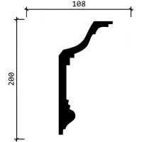 Карниз Decor-Dizayn 2000x200x108 мм арт-DD513 — фото 4, Карнизы