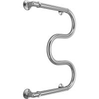 Водяной полотенцесушитель Terminus М-образный (1) 600х400 4620768881183 Хром, боковое подключение, G 1" НР — фото 1, Водяные полотенцесушители