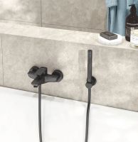 Товар: Смеситель для ванны Kludi Pure Style 406813975 Черный матовый - фото 2 Смеситель для ванны Kludi Pure Style 406813975 Черный матовый — фото 2, Смесители