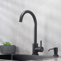 Смеситель для кухни Ростовская Мануфактура Сантехники SUS124BLK-017F Черный — фото 4, Смесители