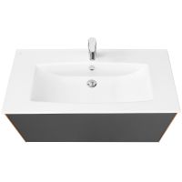 Тумба под раковину Aquaton Сохо 100 1A258201AJA00 подвесная Дуб веллингтон Графит софт — фото 2, Тумбы под раковину