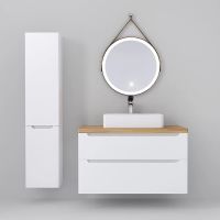 Товар: Тумба под раковину Jorno Wood 100 wood.01.100/P/W подвесная Белая - фото 13 Тумба под раковину Jorno Wood 100 wood.01.100/P/W подвесная Белая — фото 13, Тумбы под раковину