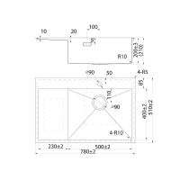 Кухонная мойка Iddis Haze 78 R HAZ78SRi77 Сатин — фото 4, Кухонные мойки