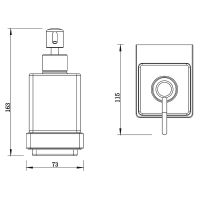 Товар: Дозатор для жидкого мыла Whitecross Cubo gold CU2440GL Золото - фото 2 Дозатор для жидкого мыла Whitecross Cubo gold CU2440GL Золото — фото 2, Дозаторы