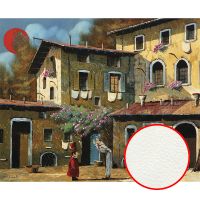 Фреска Ortograf Городской пейзаж живопись 11712 Фактура флок FLK Флизелин (3,3*2,7) Бежевый/Коричневый, Город/Люди/Живопись — фото 1, Фрески