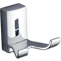 Двойной крючок Frap F18 F1805-2 Хром — фото 1, Крючки для полотенец