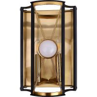 Настенный светильник Crystal Lux Tandem AP2 Gold Золото Черный — фото 1, Светильники