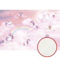 Фреска детская Ortograf Little Friends 34364 Фактура флок FLK Флизелин (4*2,7) Розовый, Мультимедия/Животные — фото 1, Фрески