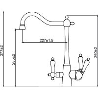 Товар: Смеситель для кухни Kaiser Vincent 31844-3 Бронза - фото 2 Смеситель для кухни Kaiser Vincent 31844-3 Бронза — фото 2, Смесители