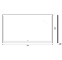 Зеркало BelBagno 140 SPC-GRT-1400-800-LED-TCH-WARM с подсветкой с подогревом с сенсорным выключателем — фото 11, Зеркала в ванную комнату