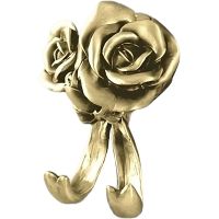 Двойной крючок Art&Max Rose AM-B-0912-Do Золото — фото 1, Крючки для полотенец