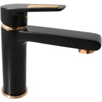 Смеситель для раковины Rav Slezak Colorado CO328.5CMATZ Черный матовый Золото — фото 1, Смесители для раковины