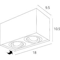 Товар: Потолочный светильник Artelamp Factor Белый арт-A5544PL-2WH - фото 4 Потолочный светильник Artelamp Factor Белый арт-A5544PL-2WH — фото 4, Накладные светильники