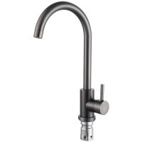 Смеситель для кухни Ростовская Мануфактура Сантехники SUS124PVD-017F Графит — фото 1, Смесители