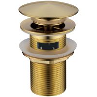 Донный клапан Boheme 612/2-MG click-clack Золото матовое — фото 1, Донные клапаны