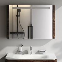 Зеркальный шкаф AM.PM Sensation 100 M30MCX1001NF Орех — фото 2, Зеркальные шкафы в ванную