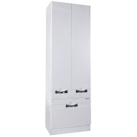 Шкаф пенал Bellezza Абрис 60 4629709090011 Белый — фото 1, Мебель для ванной