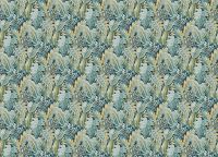 Обои Grandeco Ciara A 58403 Винил на флизелине (0,53*10,05) Бирюзовый/Коричневый/Синий, Листья — фото 2, Обои для стен