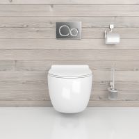 Товар: Унитаз beWash Minimal BKWHR003480 подвесной Белый с сиденьем Микролифт - фото 9 Унитаз beWash Minimal BKWHR003480 подвесной Белый с сиденьем Микролифт — фото 9, Унитазы