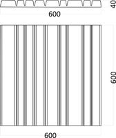 Гипсовая 3д панель Artpole Matrix M-0006 600x600 мм — фото 8, Гипсовые 3Д панели