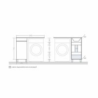 Товар: Тумба под раковину СанТа Марс 100 700221 Белая - фото 6 Тумба под раковину СанТа Марс 100 700221 Белая — фото 6, Тумбы под раковину