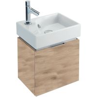 Тумба под раковину Jacob Delafon Rythmik 38 EB1096-E70 подвесная Арлингтонский дуб — фото 1, Тумбы под раковину