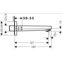 Товар: Излив для смесителя Hansgrohe Metropol 32542000 Хром - фото 3 Излив для смесителя Hansgrohe Metropol 32542000 Хром — фото 3, Изливы
