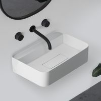 Раковина Abber Stein 50 AS2626 Белая матовая — фото 2, Раковины подвесные