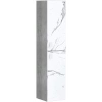 Шкаф пенал Onika Марбл 30.10 403076 подвесной Мрамор Камень бетонный — фото 1, Пеналы для ванной комнаты