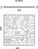Товар: Гипсовая 3д панель Artpole Ex-Machina B M-0050 600x600 мм - фото 5 Гипсовая 3д панель Artpole Ex-Machina B M-0050 600x600 мм — фото 5, Гипсовые 3Д панели