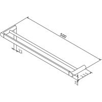 Товар: Полотенцедержатель AM.PM Inspire A50335400 двойной Хром - фото 2 Полотенцедержатель AM.PM Inspire A50335400 двойной Хром — фото 2, Полотенцедержатели