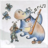 Керамический декор Kerama Marazzi Симфония 1 глянцевый VT\A480\5232 20х20 см — фото 1, Керамическая плитка