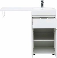 Тумба с раковиной Aquanet Токио 110 R 239207 Белая — фото 8, Мебель для ванной