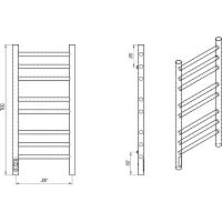 Товар: Электрический полотенцесушитель Laris Лаванда ЧК П8 300х700 L 73207620 Белый муар - фото 10 Электрический полотенцесушитель Laris Лаванда ЧК П8 300х700 L 73207620 Белый муар — фото 10, Электрические полотенцесушители