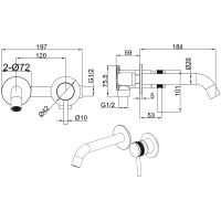 Смеситель для раковины Allen Brau Priority 5.31030-31 Черный матовый — фото 8, Смесители