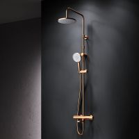 Товар: Душевая система AM.PM X-Joy F0785A599 с термостатом Золото - фото 5 Душевая система AM.PM X-Joy F0785A599 с термостатом Золото — фото 5, Душевые стойки