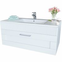 Тумба c раковиной SanVit Турин-1 100 kturin1100 подвесная Белая — фото 3, Мебель для ванной