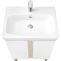 Товар: Тумба под раковину Aquaton Кантри 60 1A257401AHB20 Белая глянцевая Дуб верона - фото 3 Тумба под раковину Aquaton Кантри 60 1A257401AHB20 Белая глянцевая Дуб верона — фото 3, Мебель для ванной