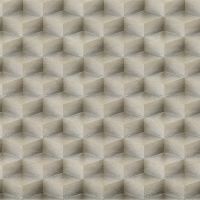 Обои Emiliana Parati Tekko New 20021T Винил на флизелине (1,06*10,05) Серый/Серебряный/Бежевый, Геометрия — фото 1, Обои для стен