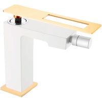 Товар: Смеситель для биде Boheme Q 146-WG Белый Золото - фото 2 Смеситель для биде Boheme Q 146-WG Белый Золото — фото 2, Смесители